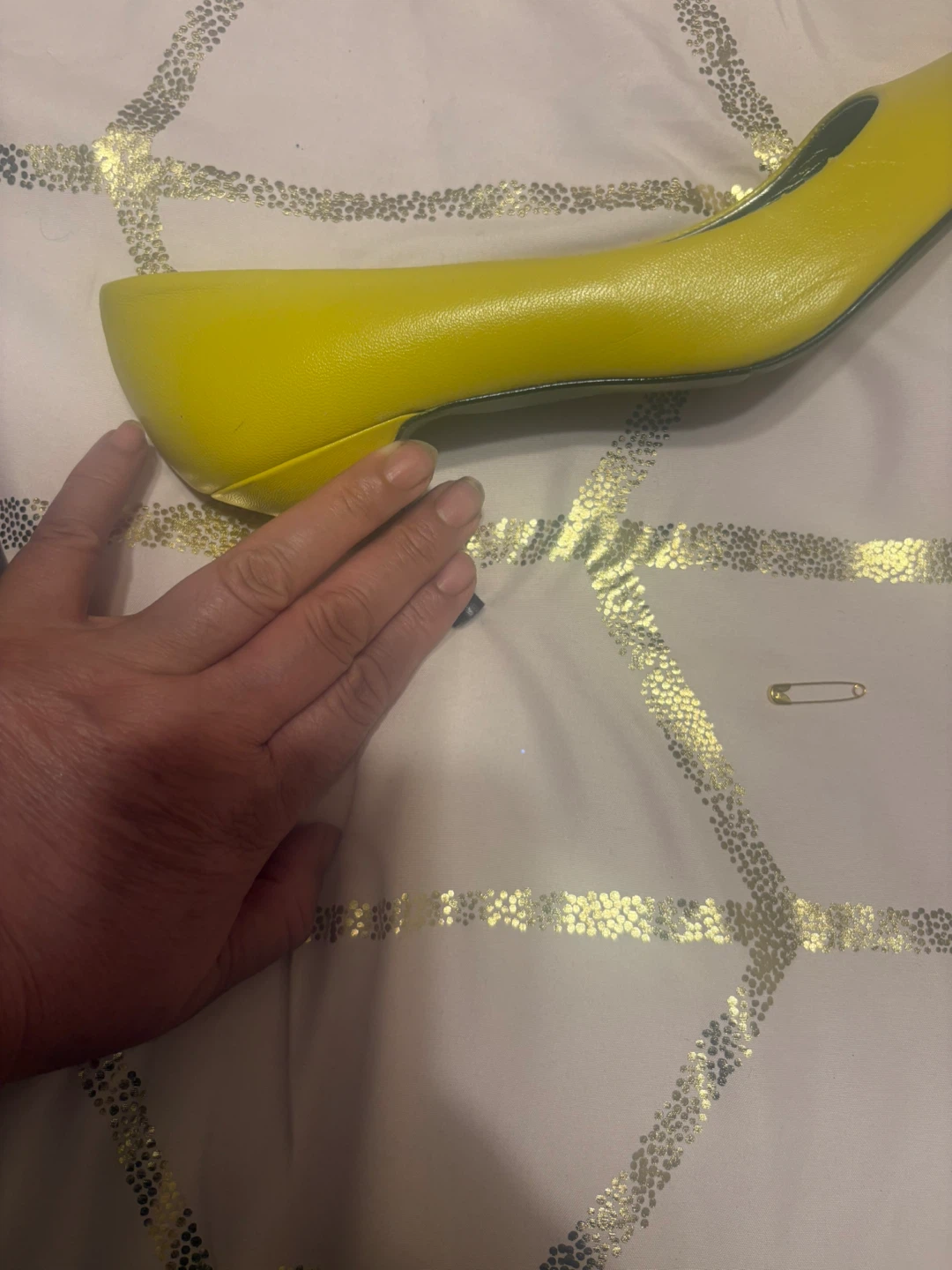 Zara Yellow Heels and Matching Purse Set - photo 4