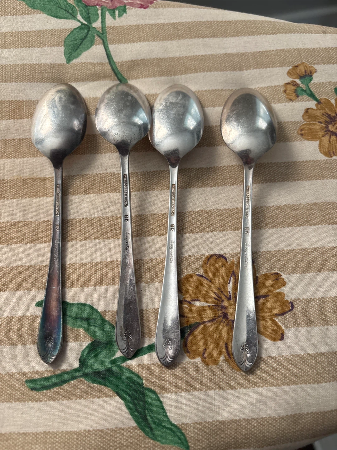 WM. Rogers & Son  Silverplate Dessert Spoons (Set Of 4) - photo 3