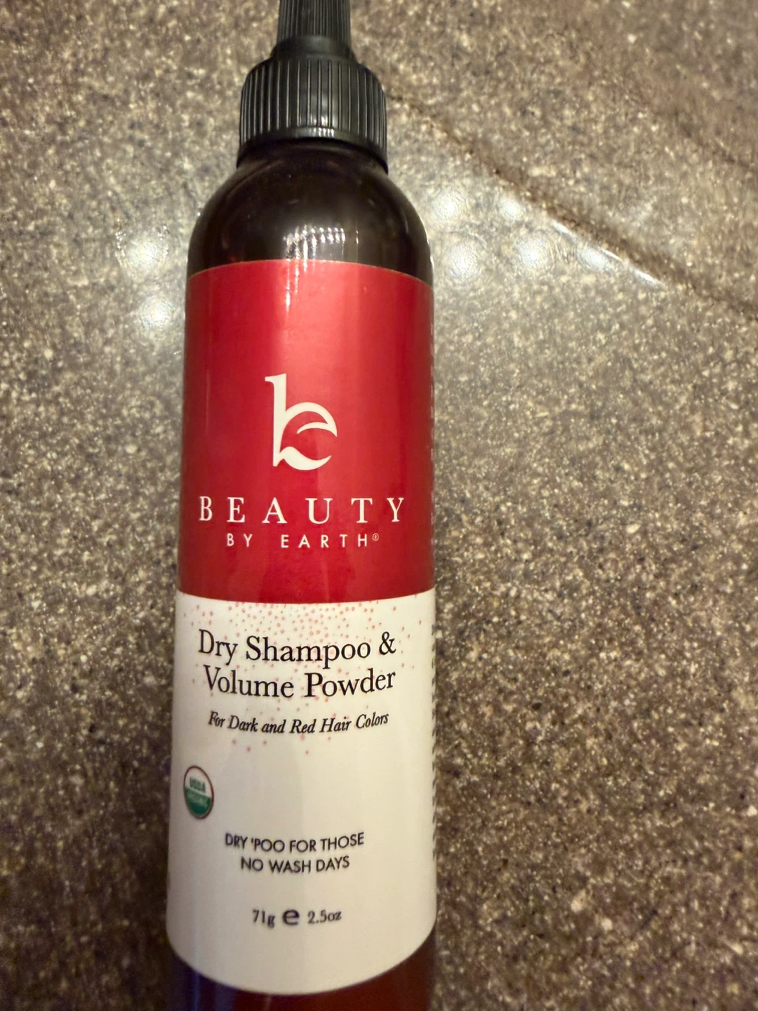 Dry Shampoo & Volume Powder for Dark/Red Hair 2.5oz