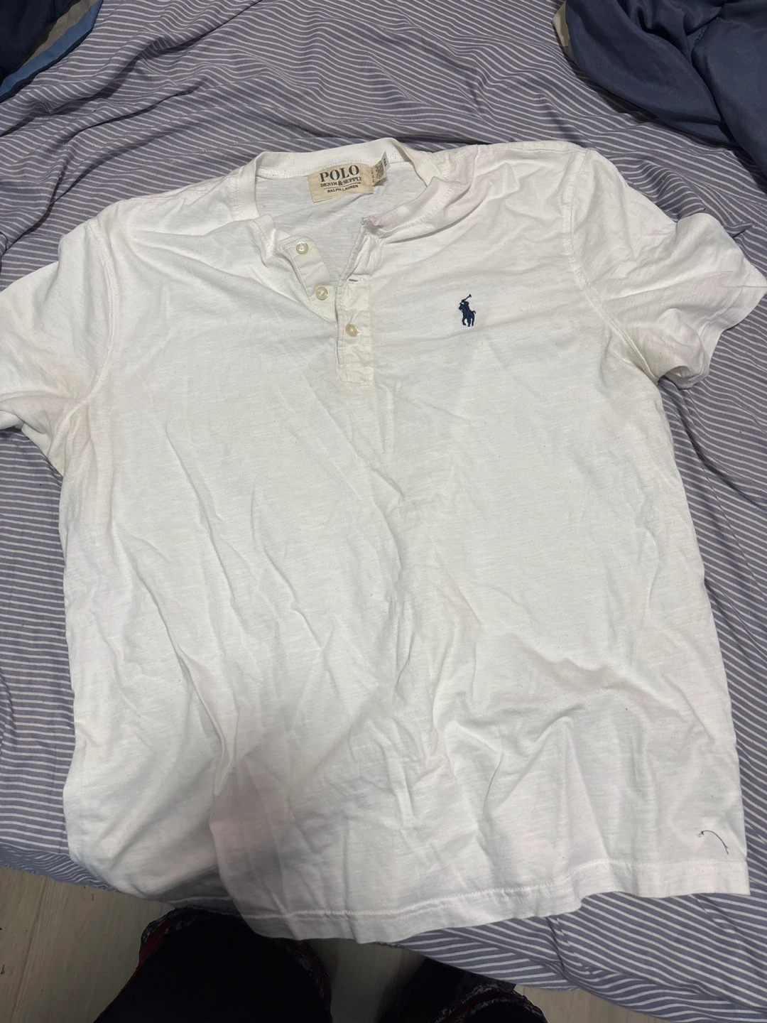 Polo Ralph Lauren White Henley Shirt - photo 2