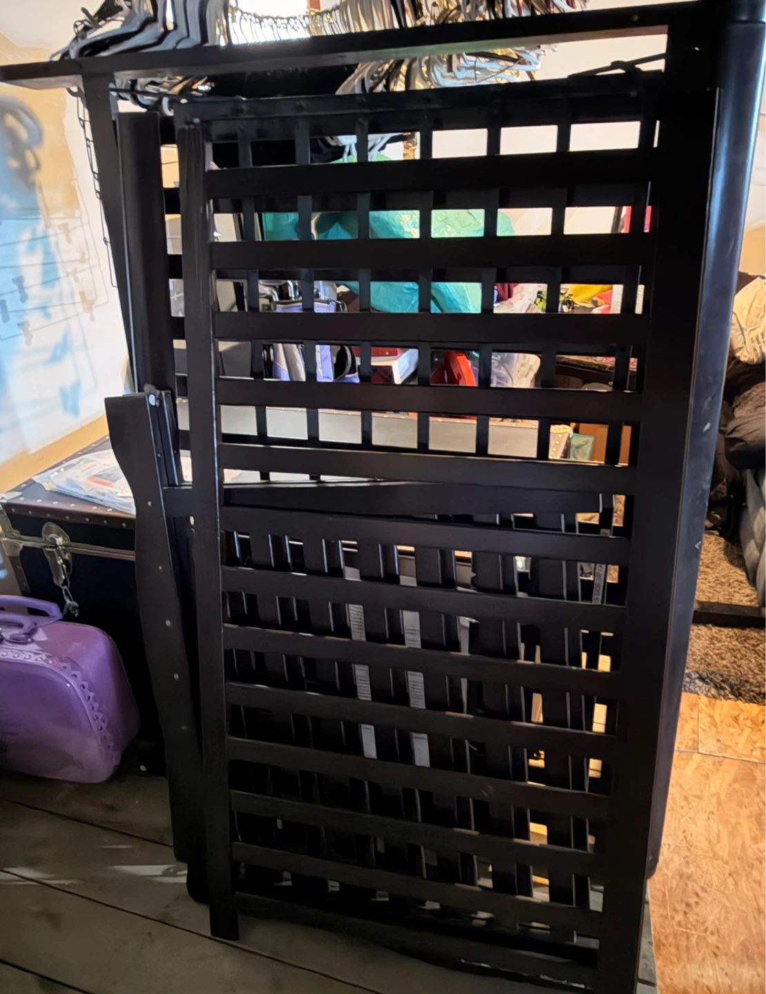 Dark Brown Wooden Crib-NO HARDWARE