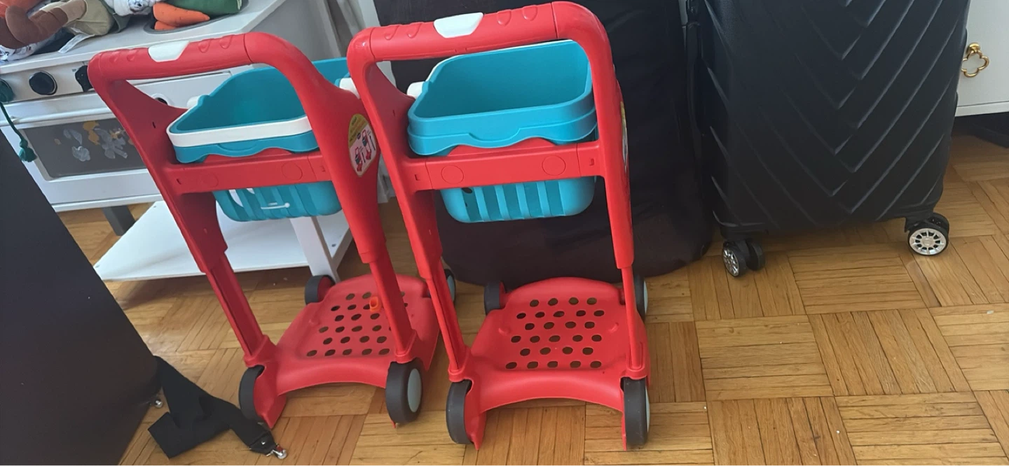 Adjustable Kids Play Shopping Cart