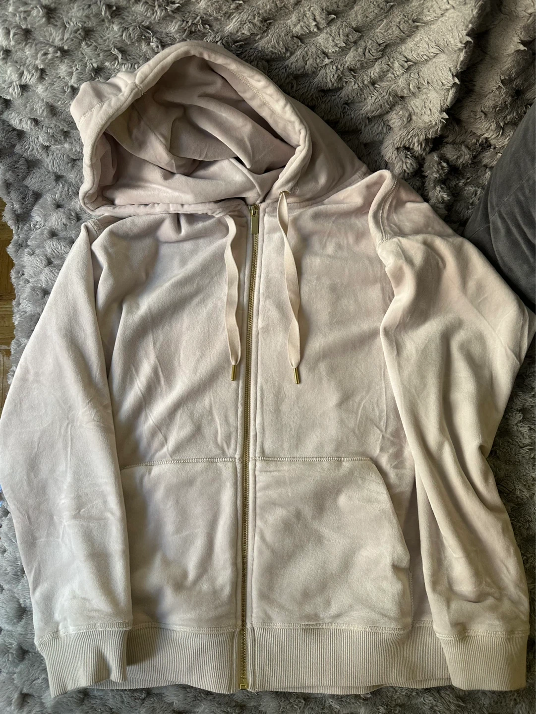 Aurum Velour Zip-Up Hoodie, never worn - photo 2