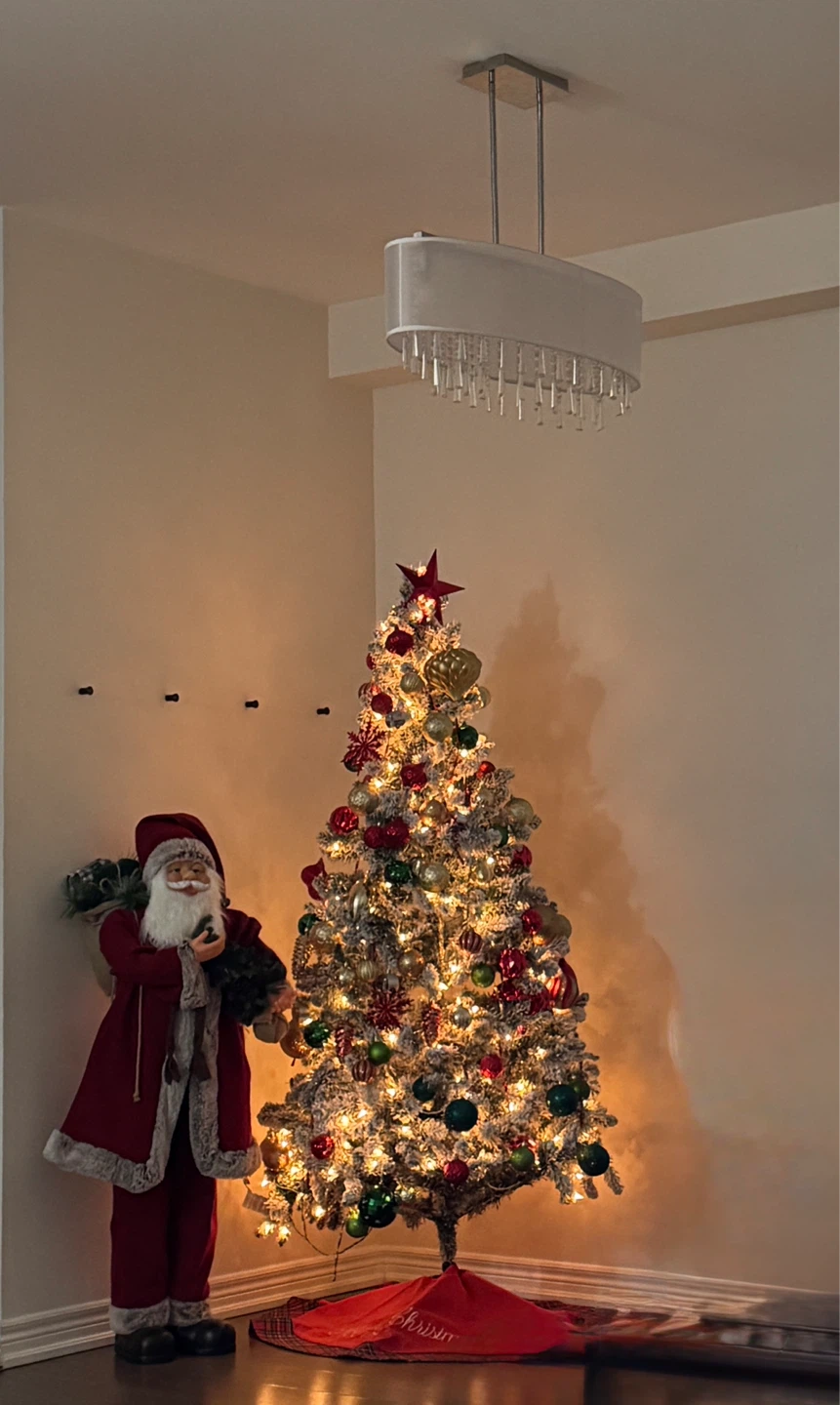 FREE - Decorated Christmas Tree with Santa Claus Figure - photo 3
