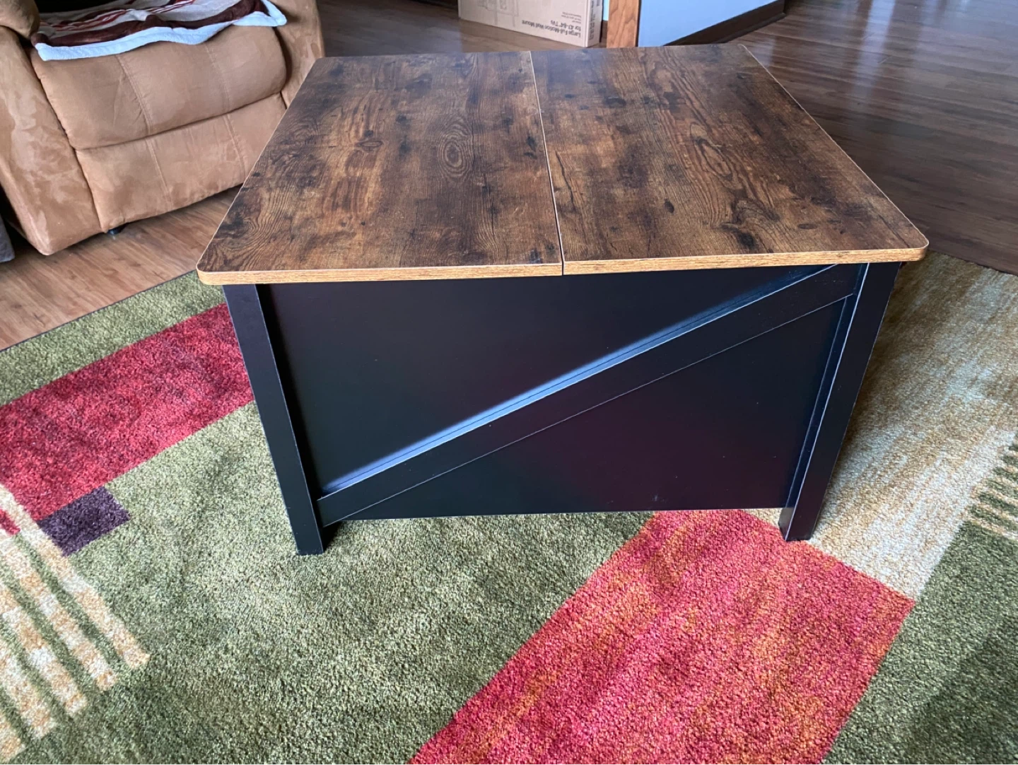 Lift Top Coffee Table with Storage - photo 2