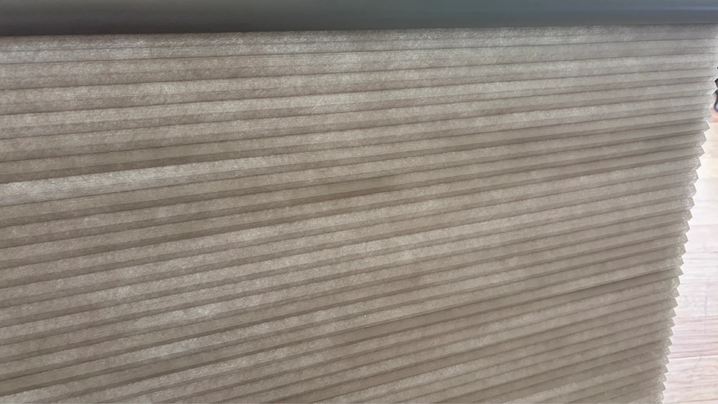 Pleated blinds, beige