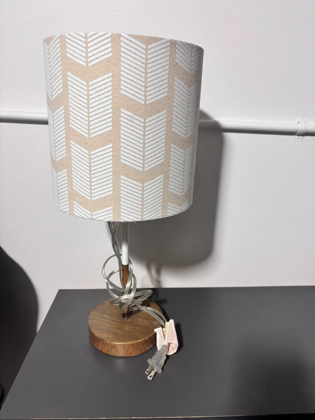 Table Lamp with Patterned Shade