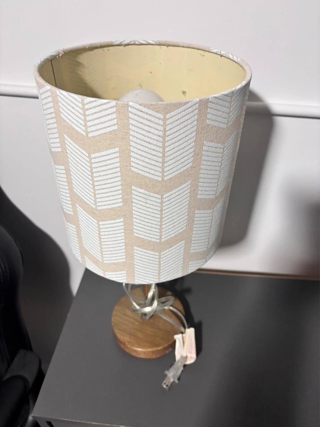 Table Lamp with Patterned Shade - photo 2