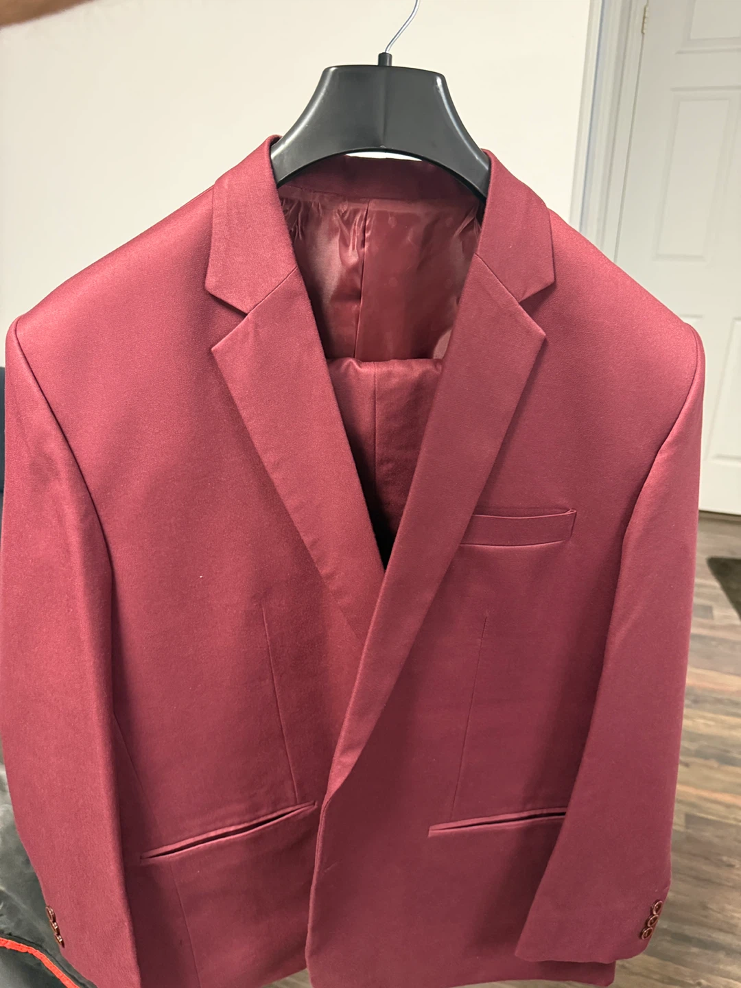 Maroon Suit Jacket and Pants - size 48 - xxl