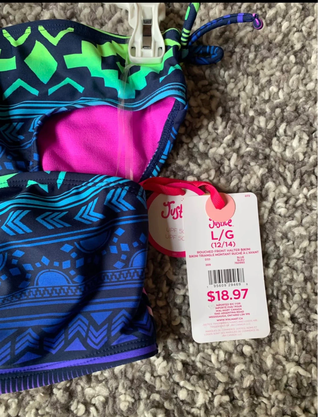 Justice Girls Bikini Swimsuit L/G (12/14) - photo 2