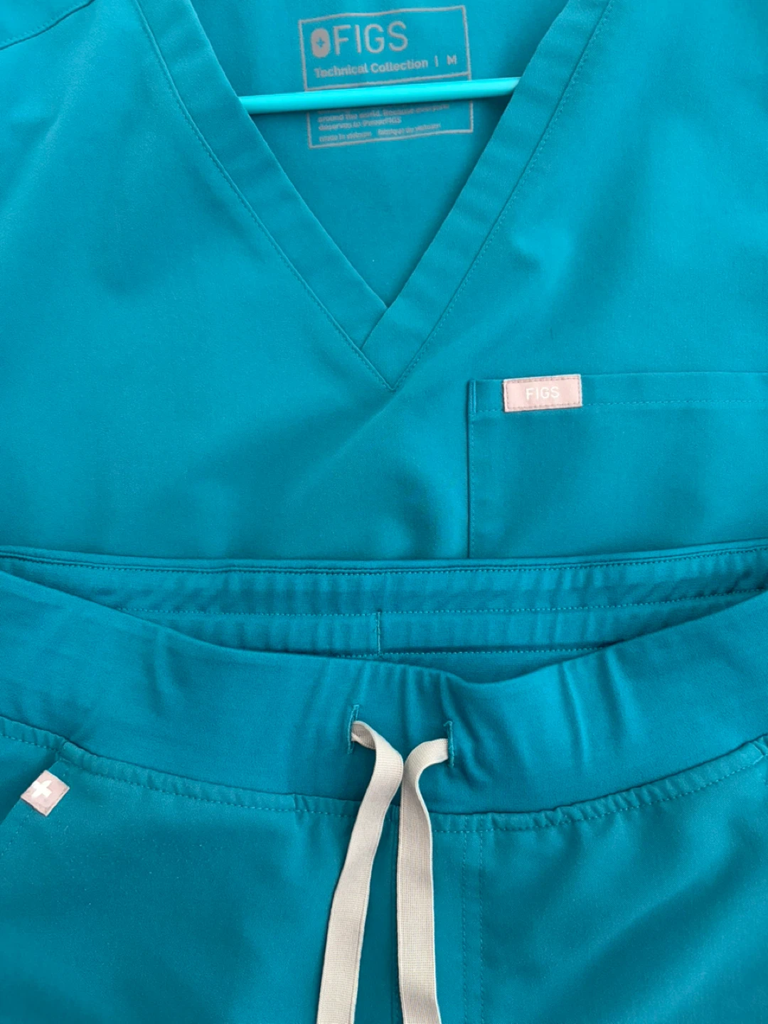 FIGS Technical Collection Scrub Top and Pants Set