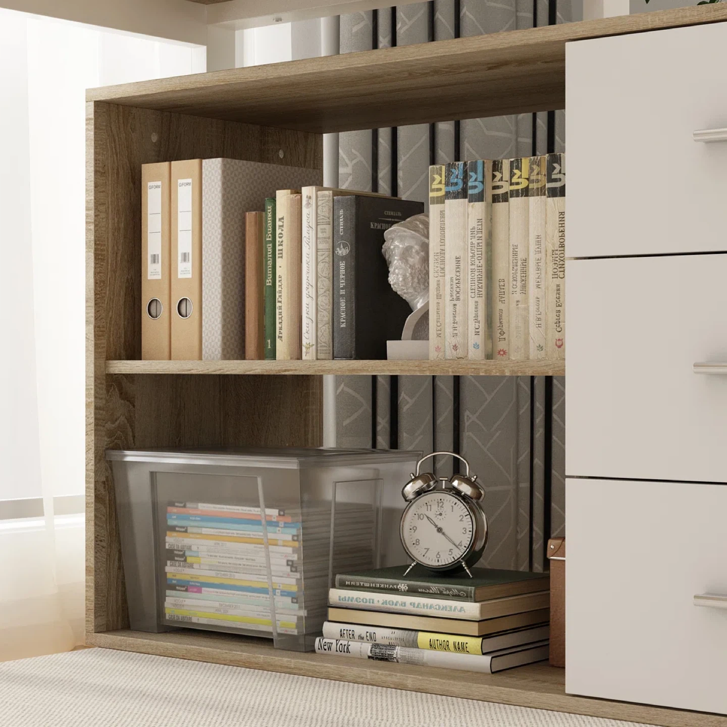 L-Shaped Writing Desk with drawers - photo 3