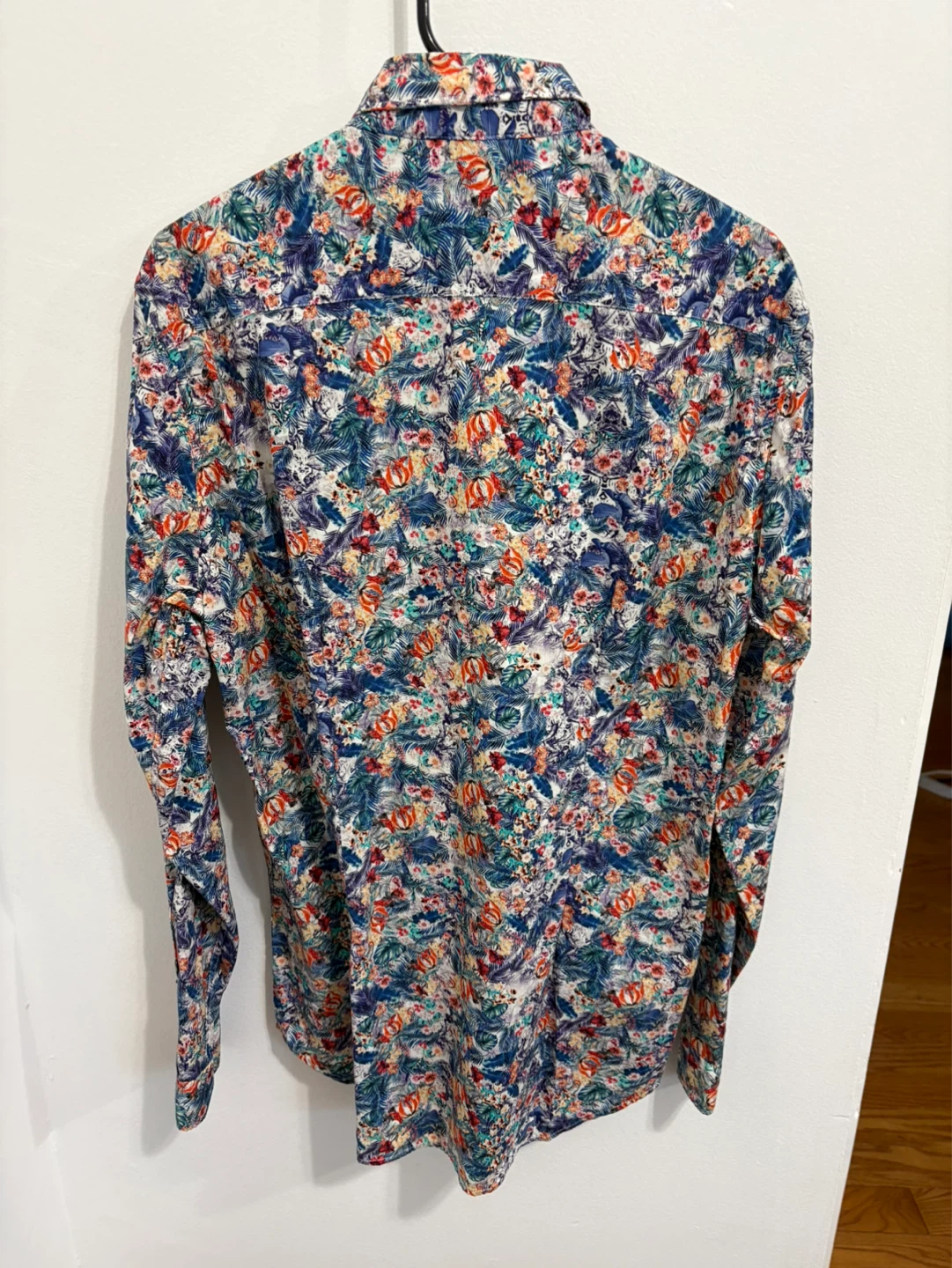 Zara Slim Fit Button-Up Shirt Size L - photo 4