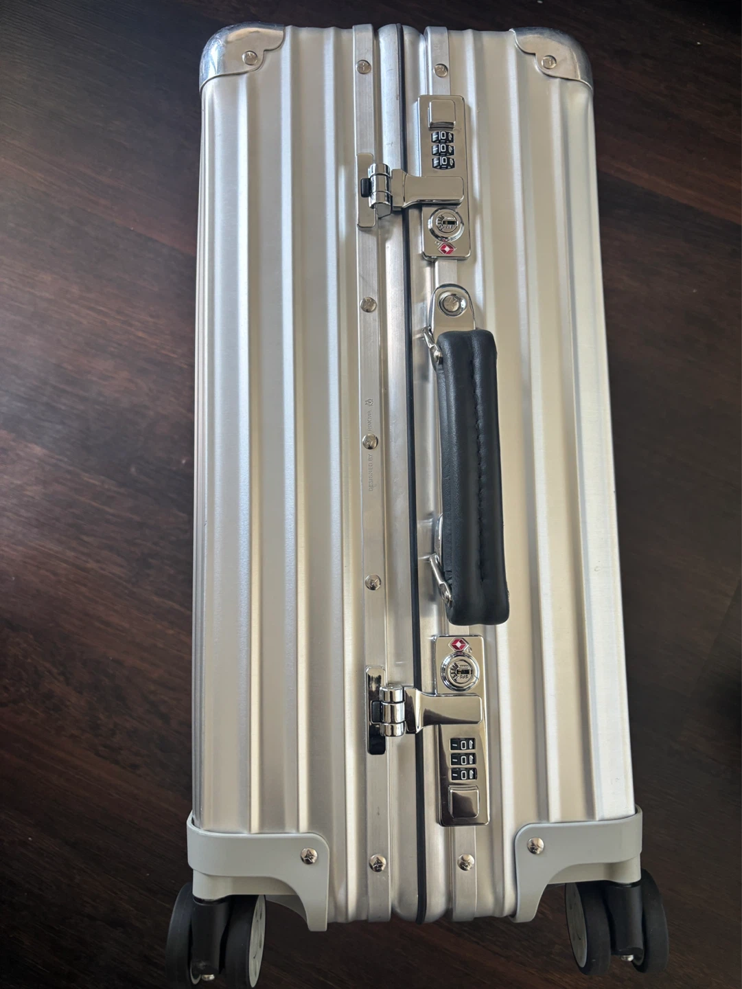 Rimowa Silver Aluminium Carry-On Luggage