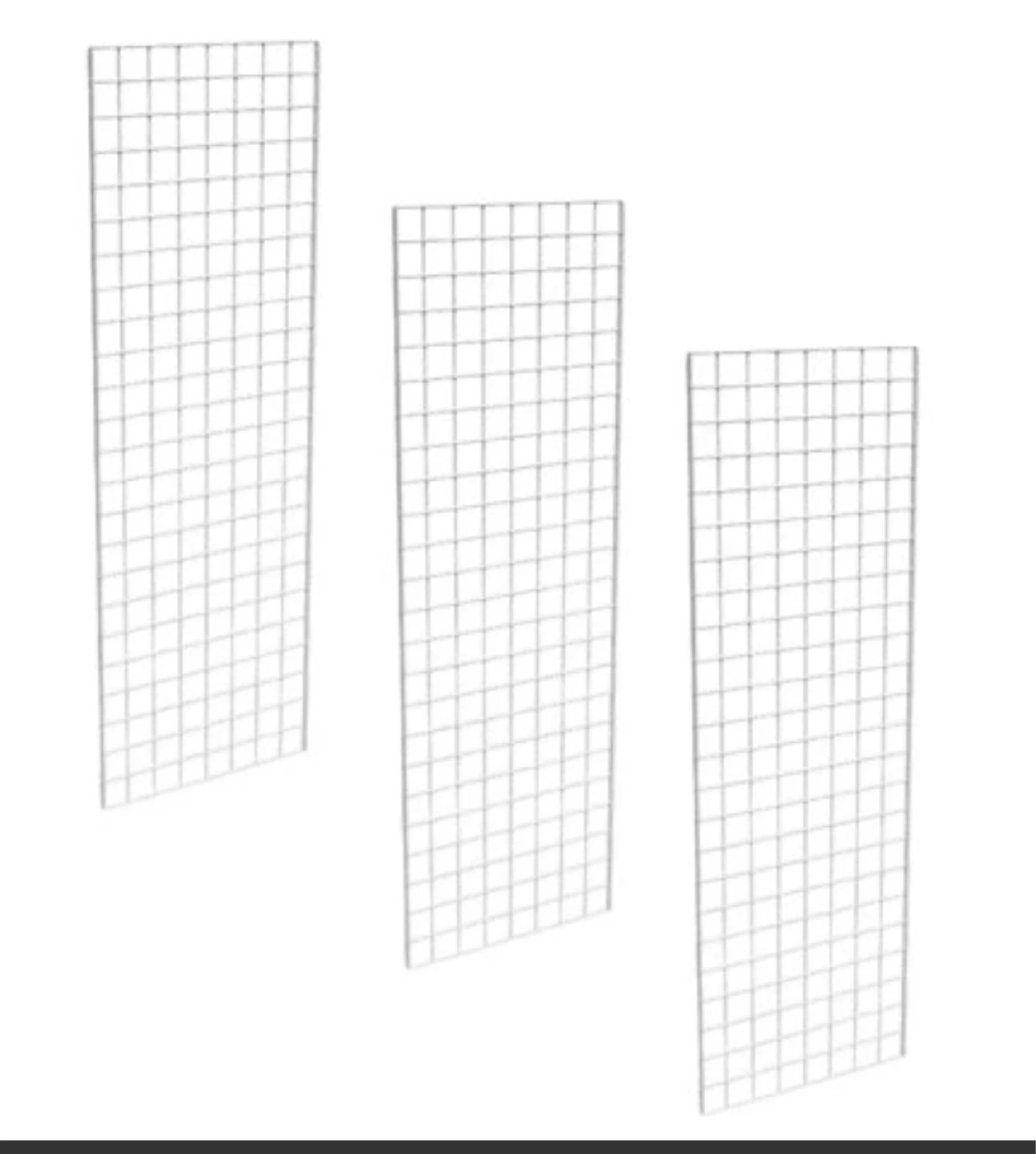 White Gridwall Panels 2'x6'