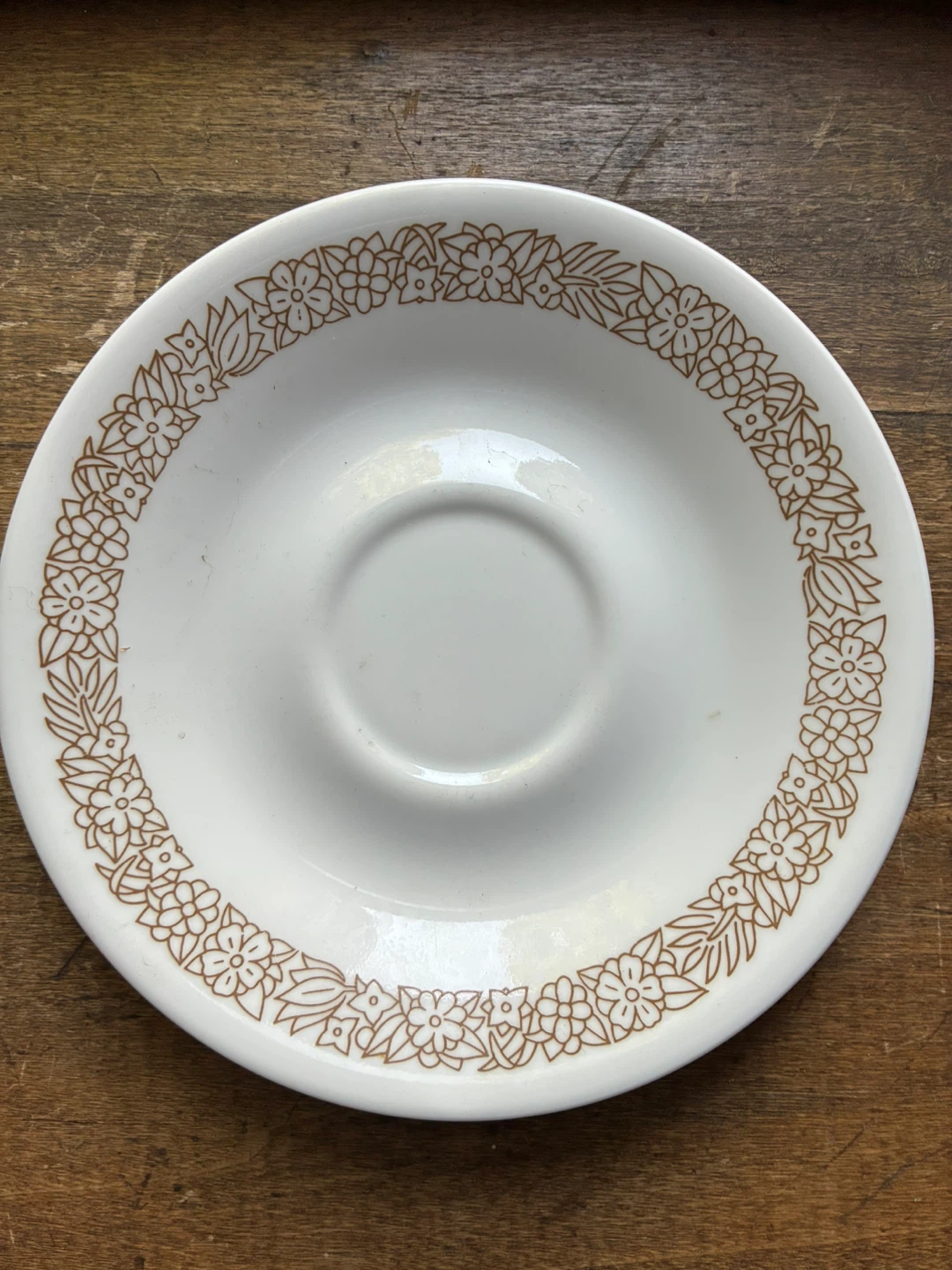 $3 saucers Corelle Woodland Brown Flower & morning Blue plates