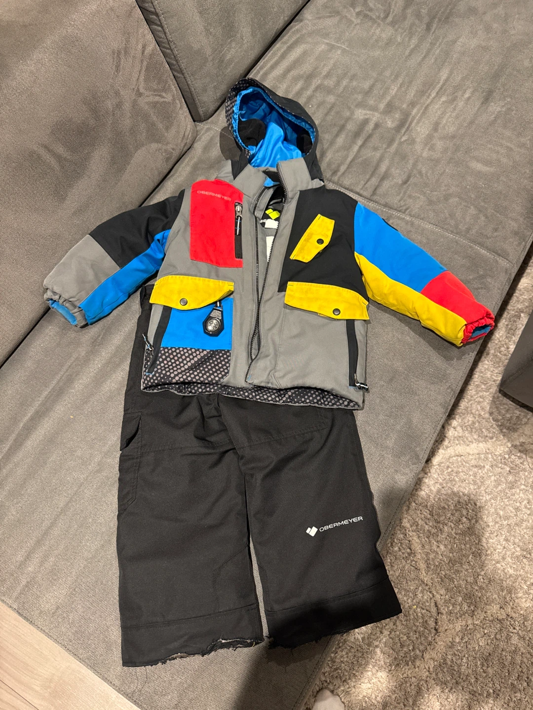 Kids Size 3 Obermeyer Ski Suit - Colour Block Jacket and Pants