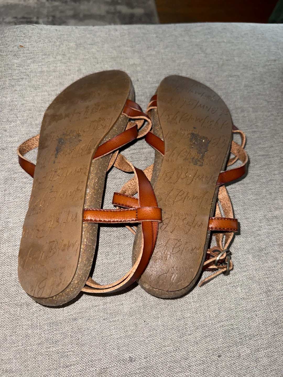 Blowfish Malibu Brown Leather Strappy Sandals - photo 2