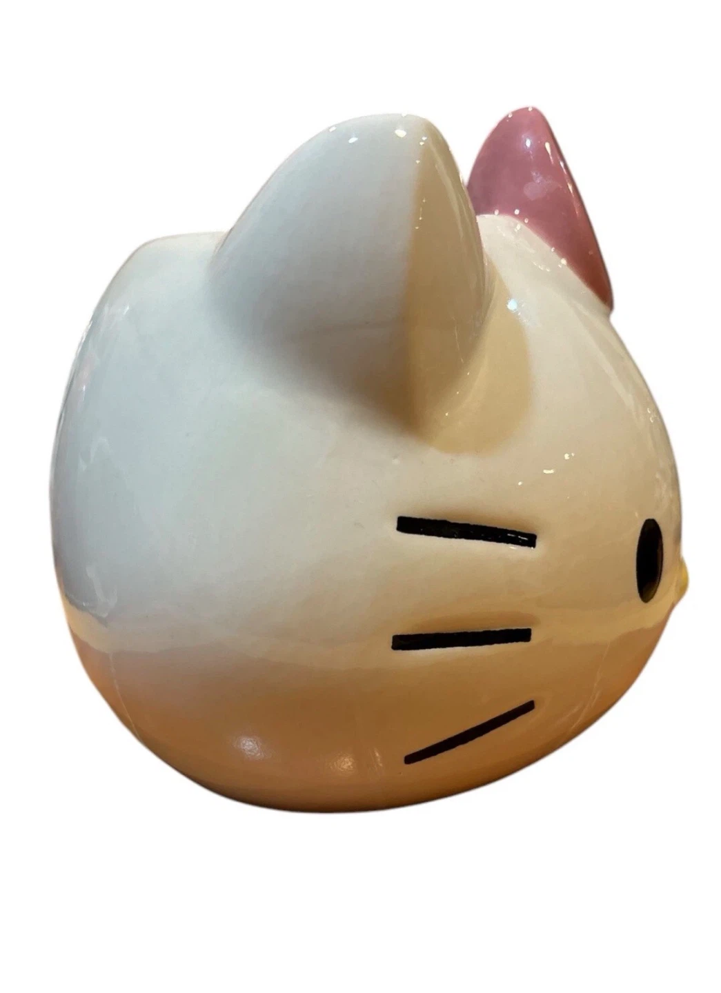 Hello Kitty Ceramic PLANTER POT ONLY Sanrio PINK Bow - photo 3