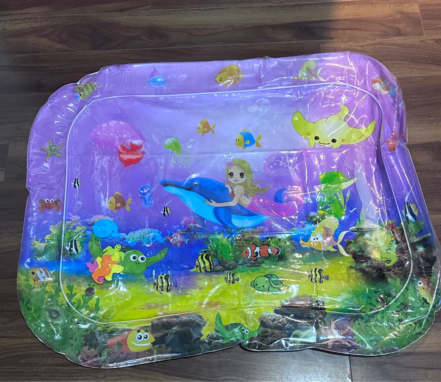 Extra Big Pink Tummy Time Water Play Mat