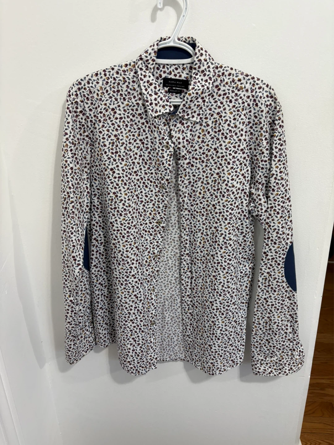 ZARA MAN Regular Fit Floral Button-Up Shirt