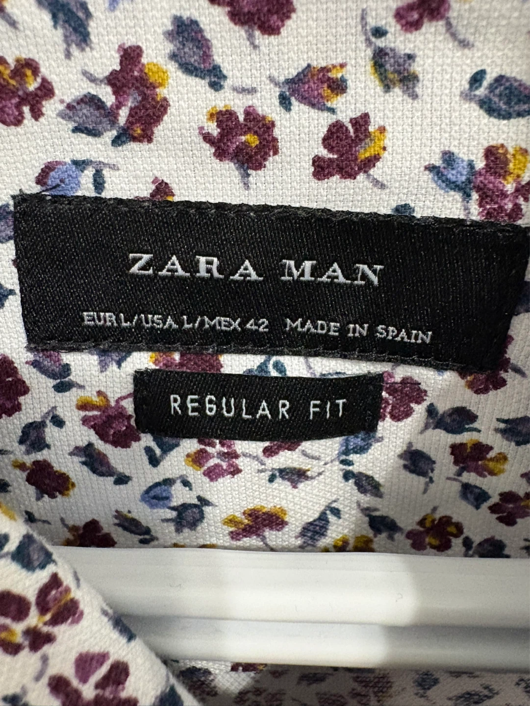 ZARA MAN Regular Fit Floral Button-Up Shirt - photo 2