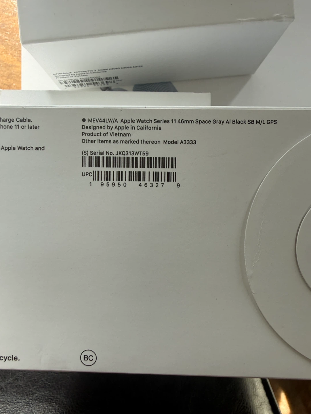 Apple Watch Series 11 46mm Space Gray Al Black M/L GPS - photo 5