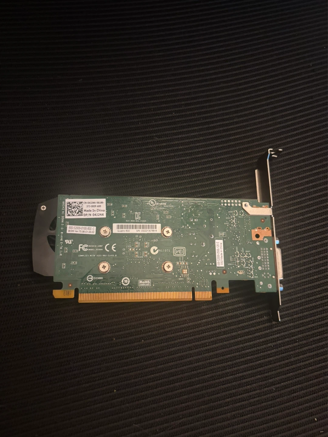 Nvidia Quadro 600 Desktop GPU - photo 2
