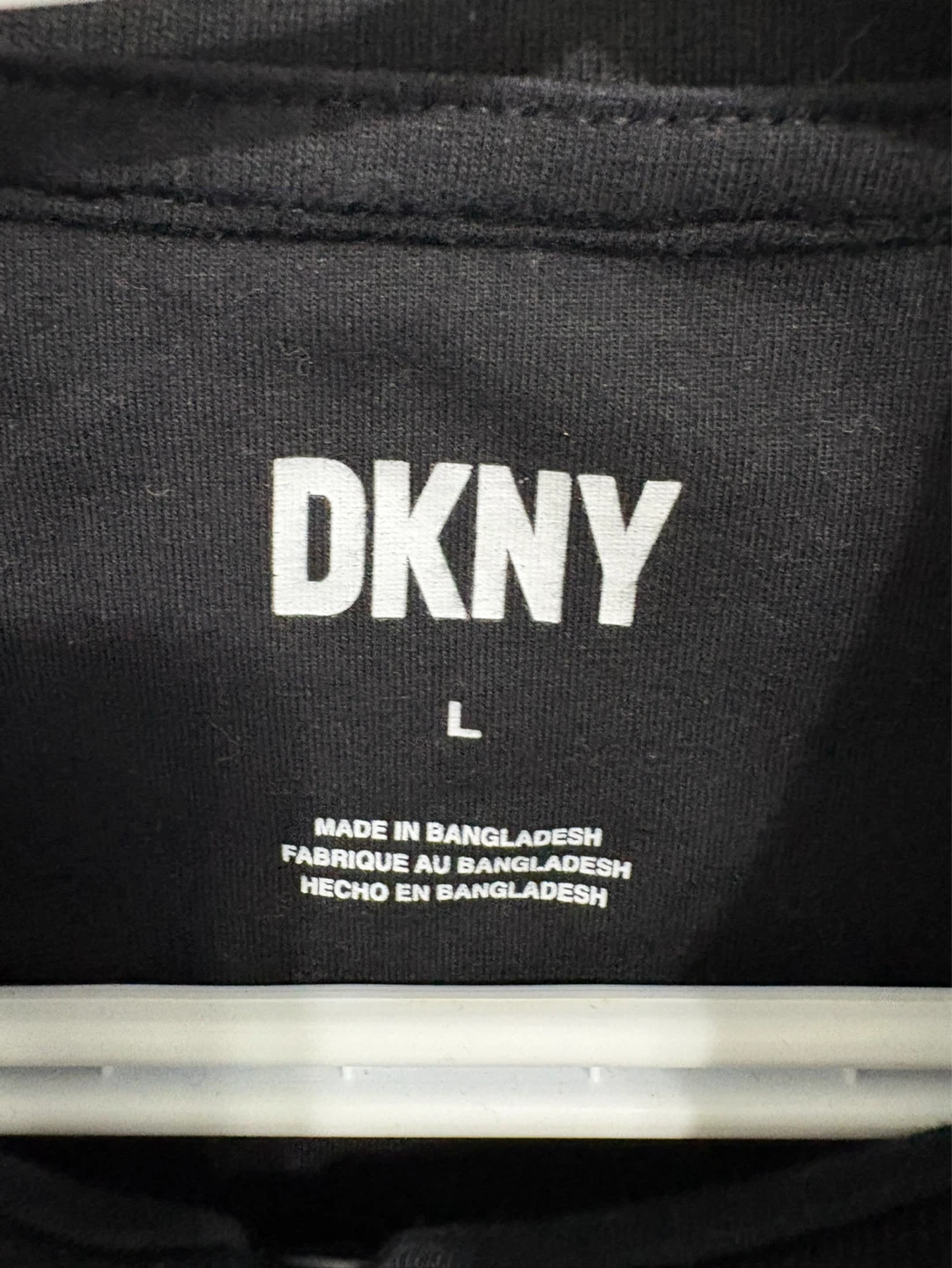 DKNY Black & Grey Polo Shirt - Size L - photo 2