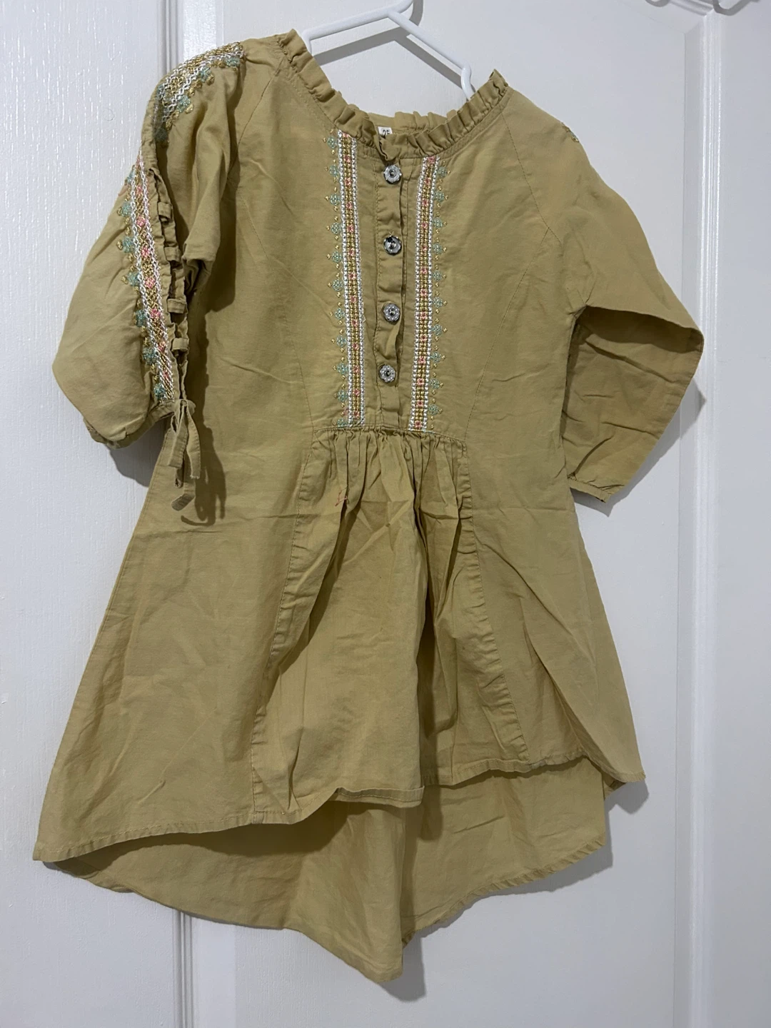 Girls' Embroidered Tunic Dress