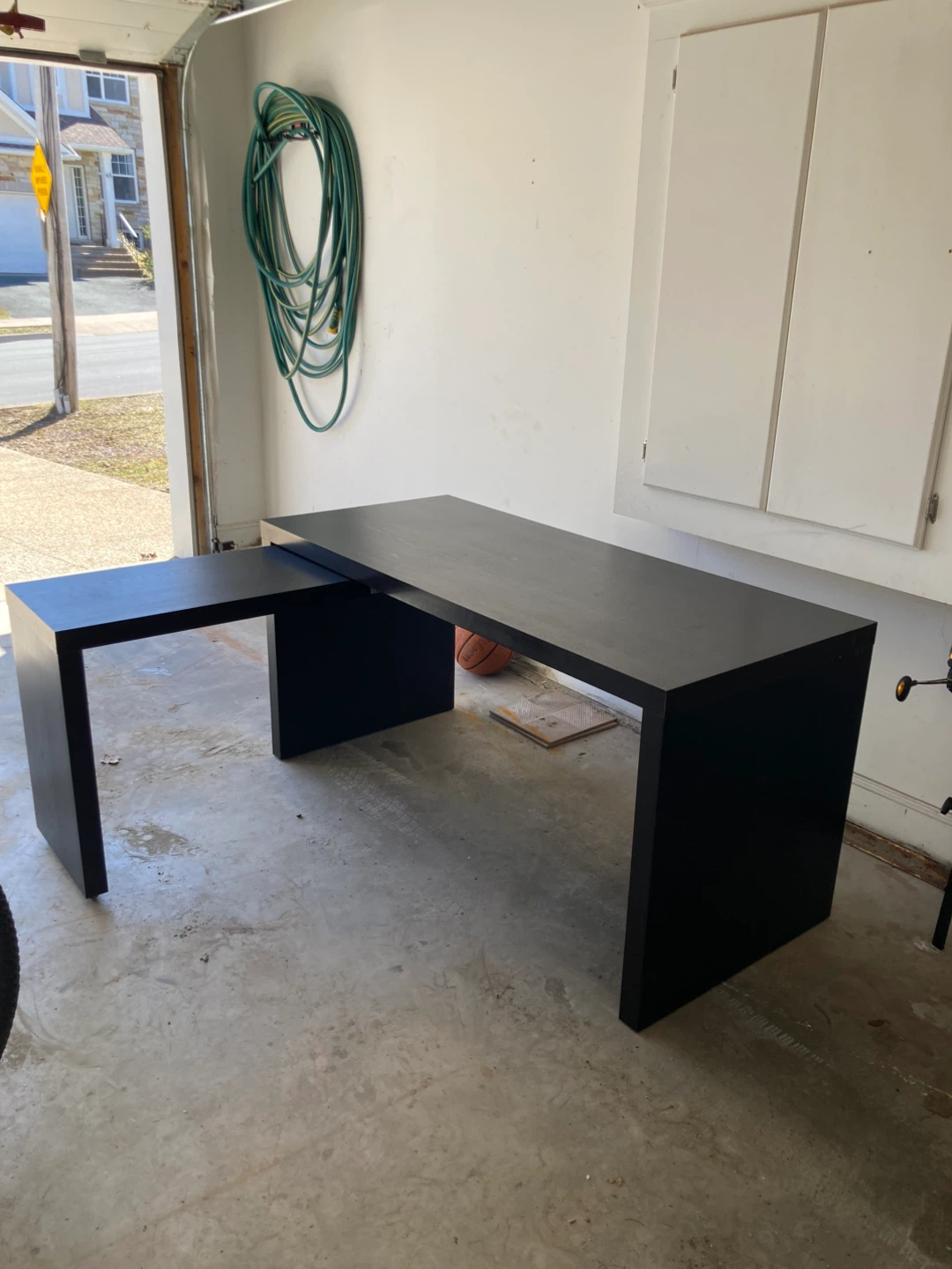 IKEA MALM desk with pull out panel - Black Brown