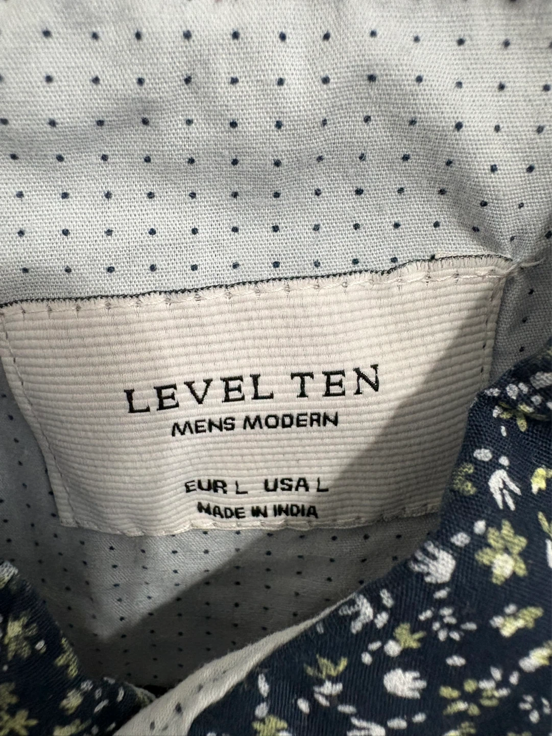 LEVEL TEN Mens Modern floral print button-up shirt - Large - photo 2