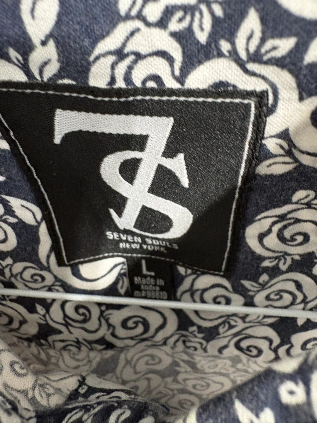 Seven Souls New York Men's Short Sleeve Shirt Size L - photo 2