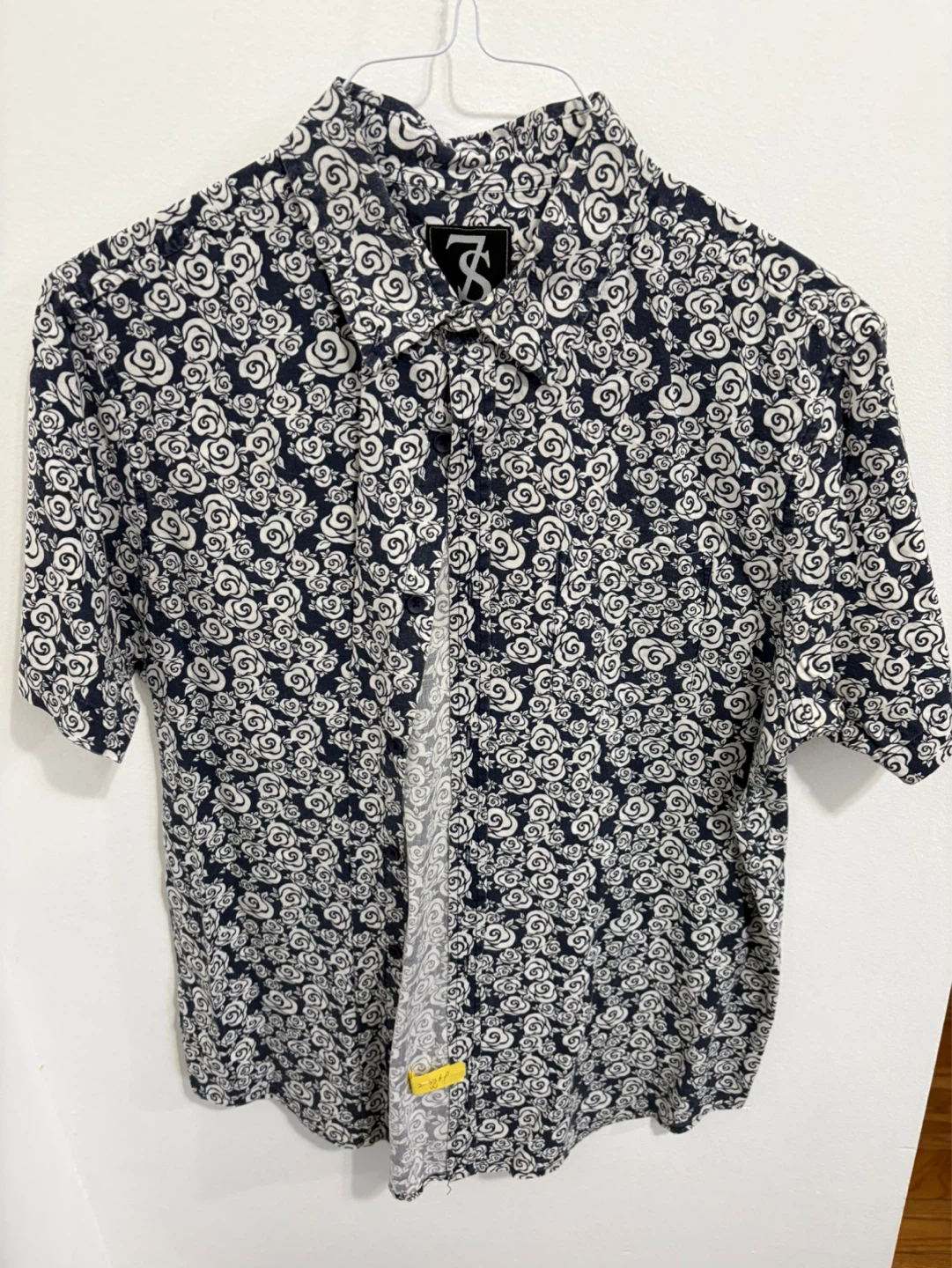 Seven Souls New York Men's Short Sleeve Shirt Size L