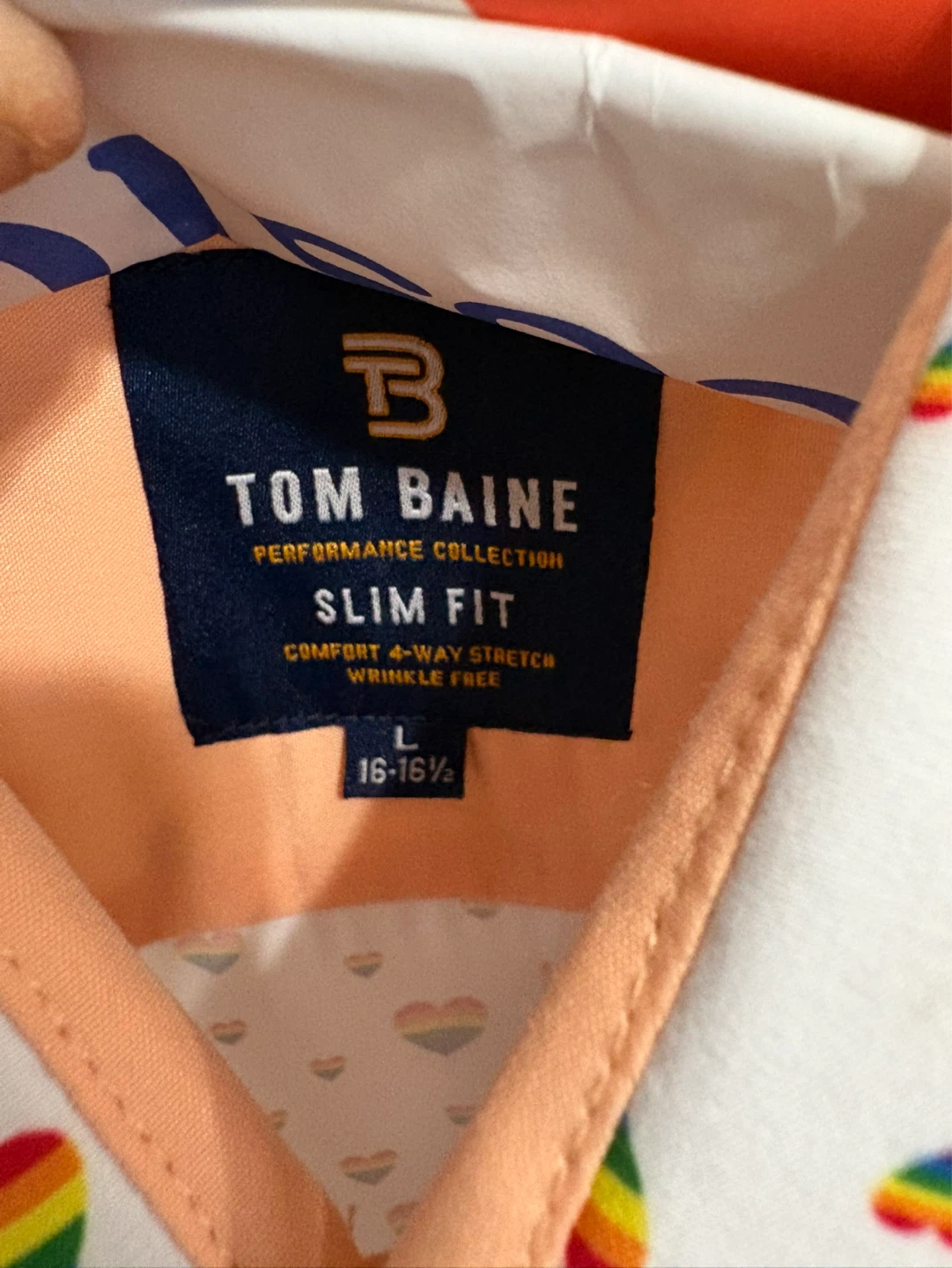 Tom Baine Performance Collection Slim Fit Shirt - Large - photo 2