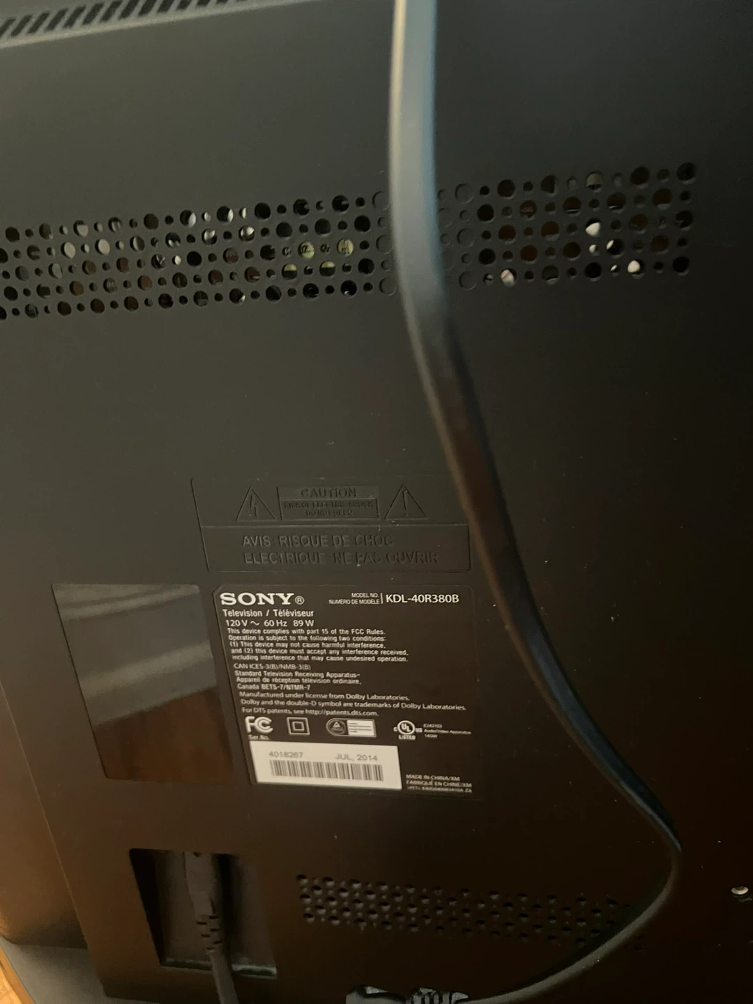 Sony 40" KDL-40R380B TV - photo 4