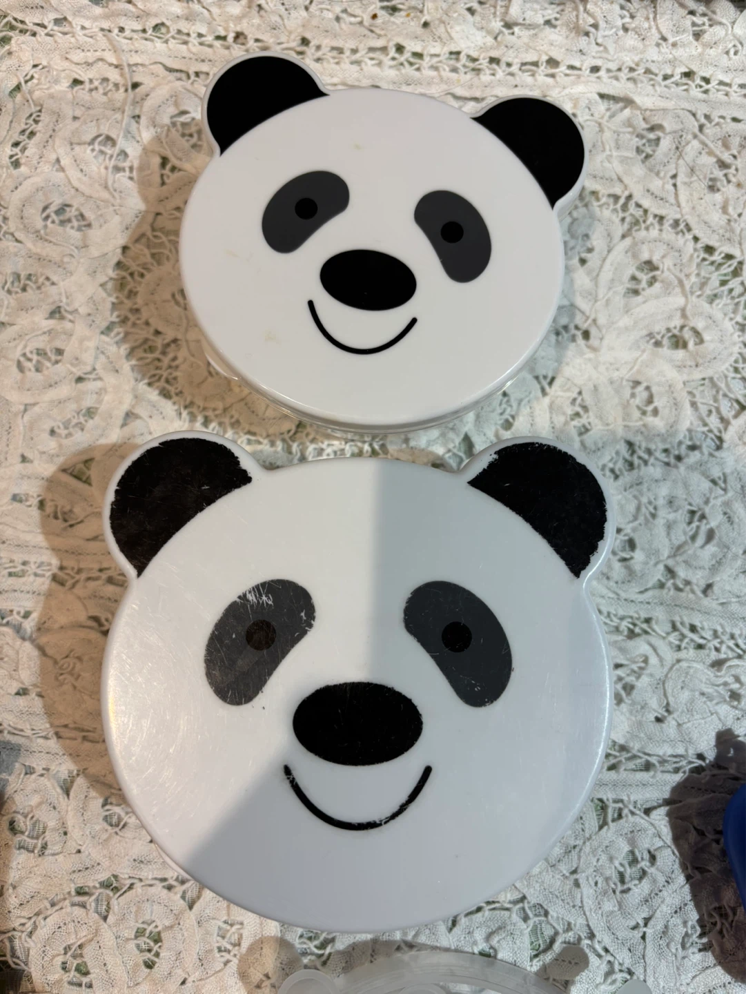 Cute Panda Face Containers (Set of 2)