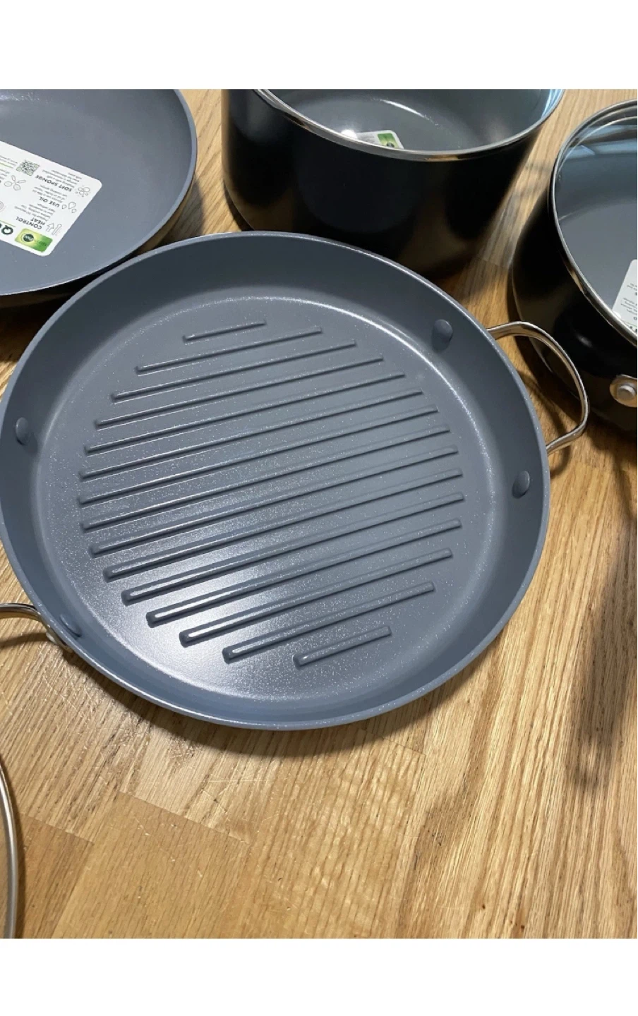 GreenPan Induction Cookware LOL Set with Grill Pan - photo 2