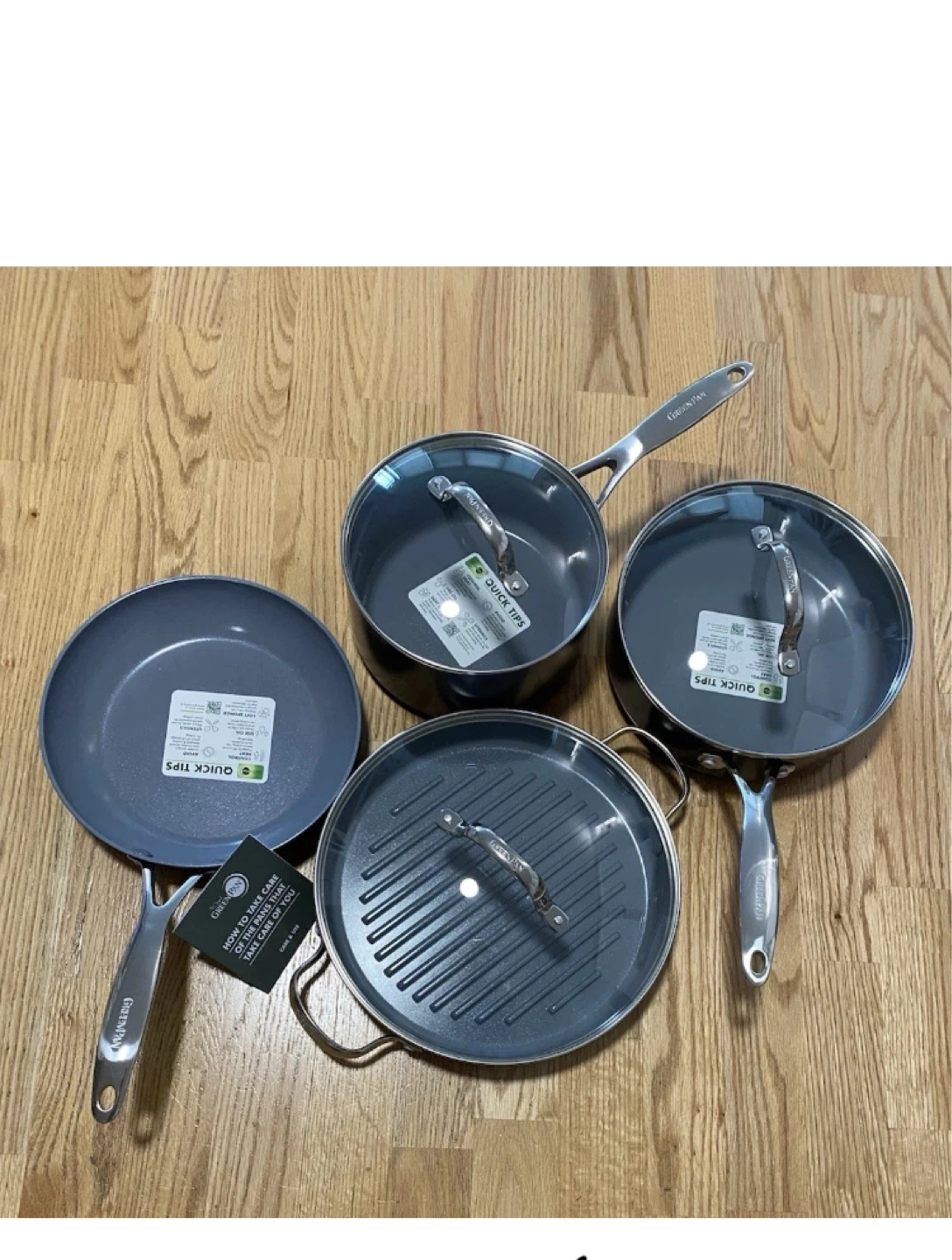 GreenPan Induction Cookware LOL Set with Grill Pan