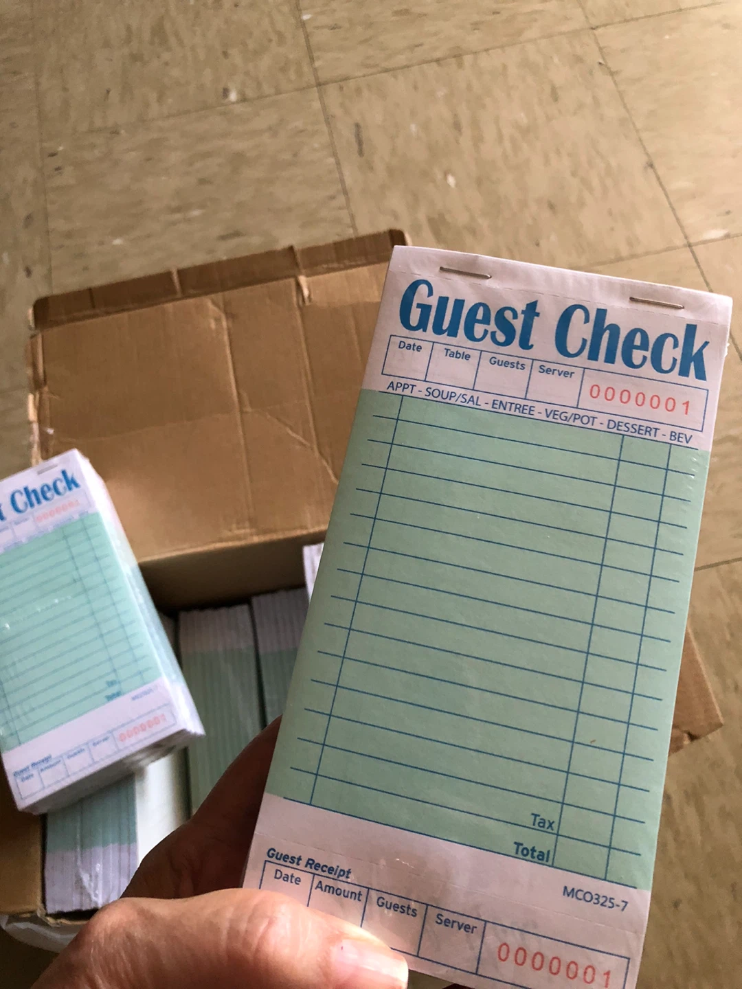 Guest Check Books, 10 books 500 Sheets - photo 3