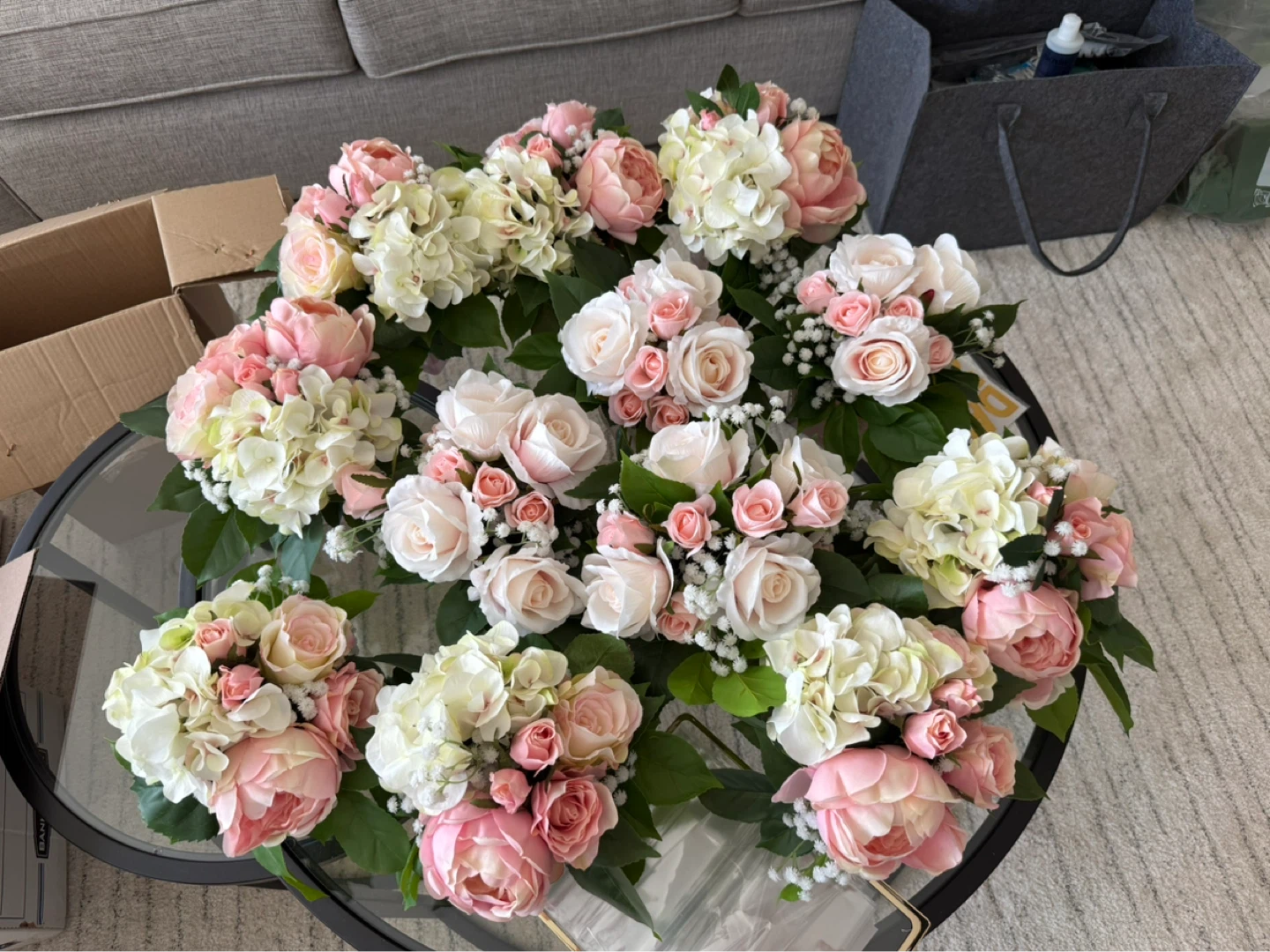 Artificial Flower Arch and table centrepieces - photo 4