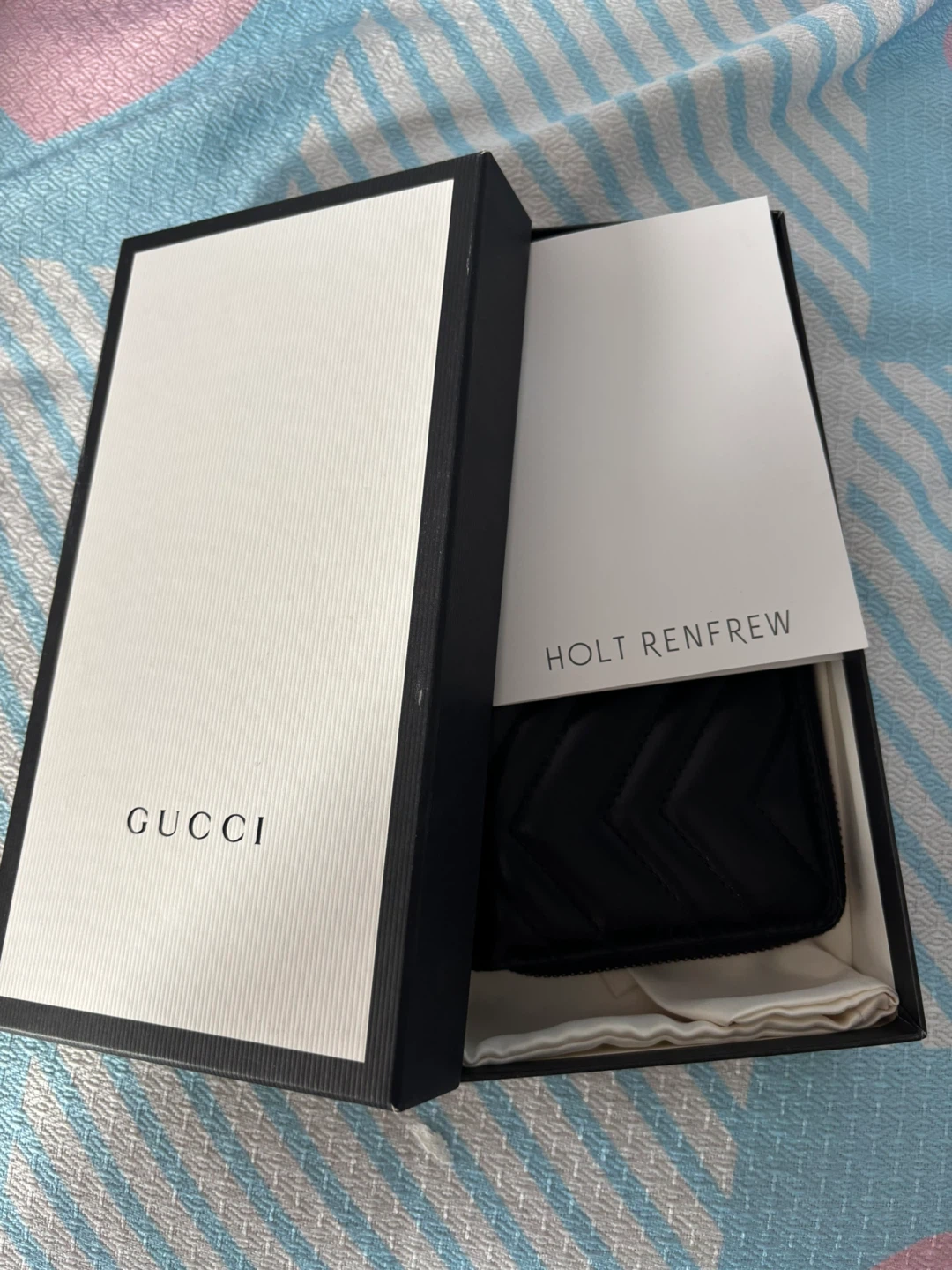 Gucci GG Marmont Zip Around Wallet - Black Leather - photo 4