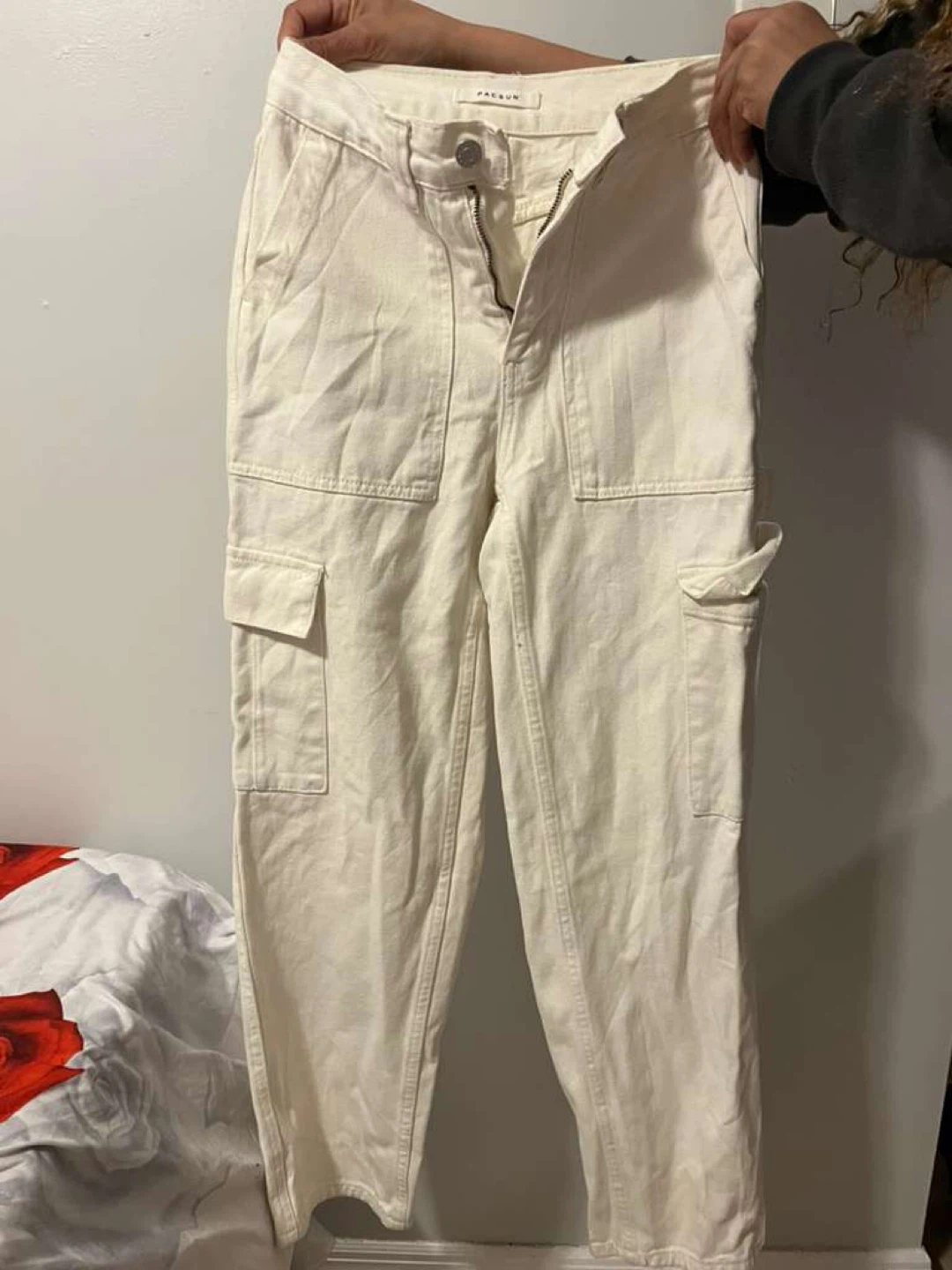 Pacsun Cream Cargo Pants