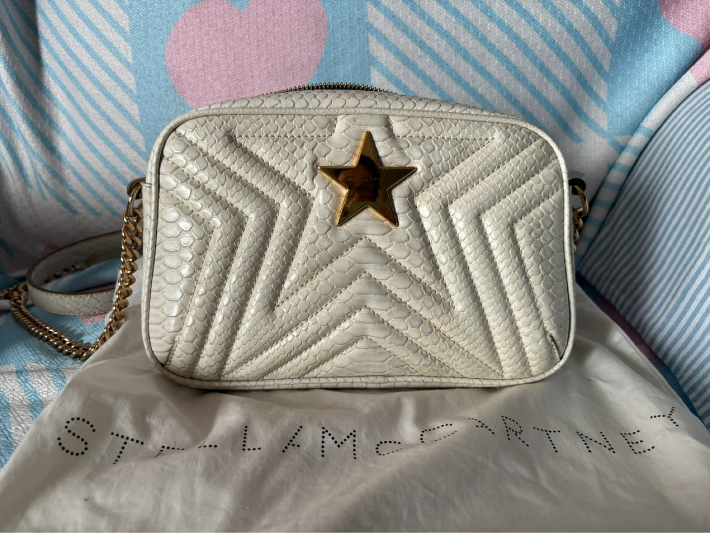 Stella McCartney White Star Camera Bag