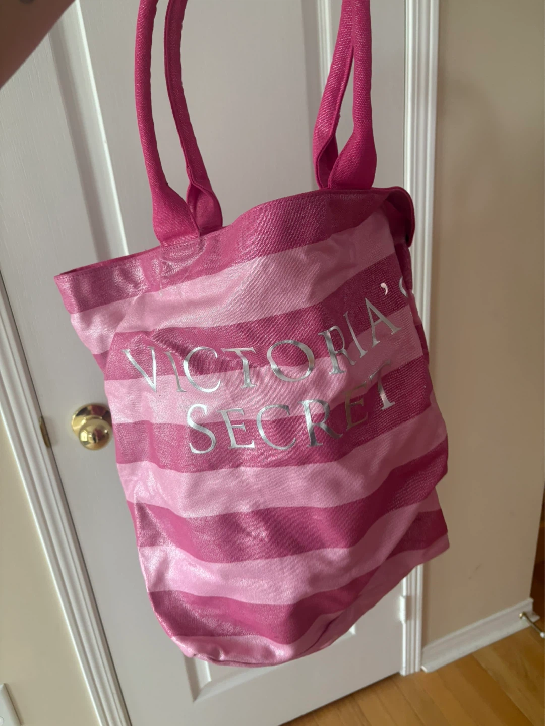 Victoria's Secret Pink Striped Tote Bag - photo 2