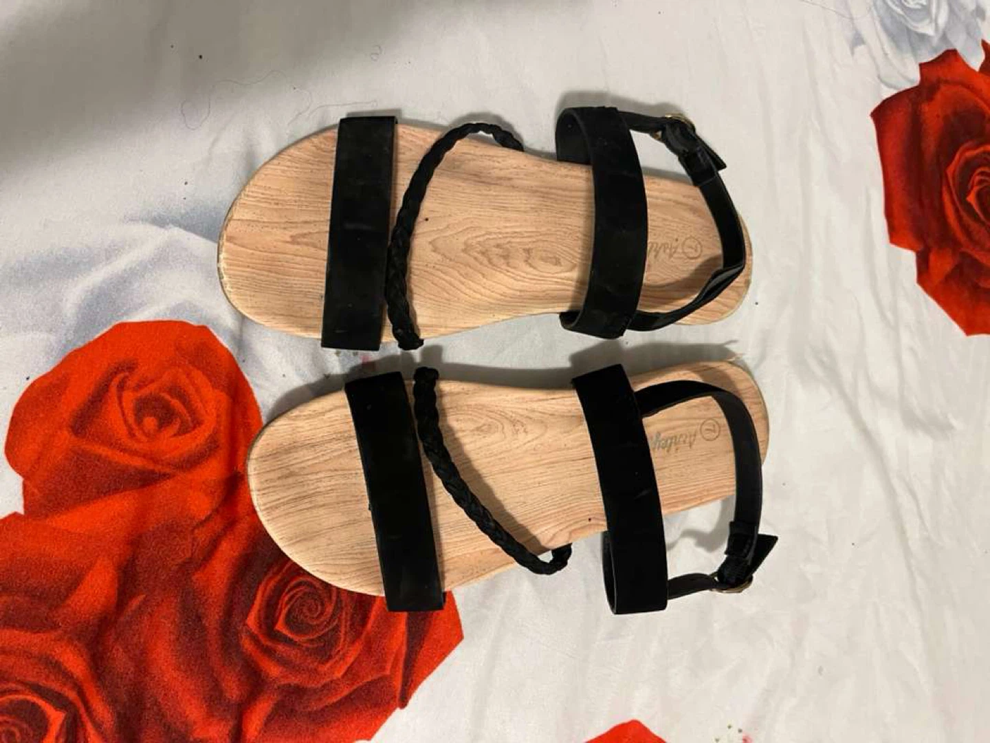 Black Flat Sandals