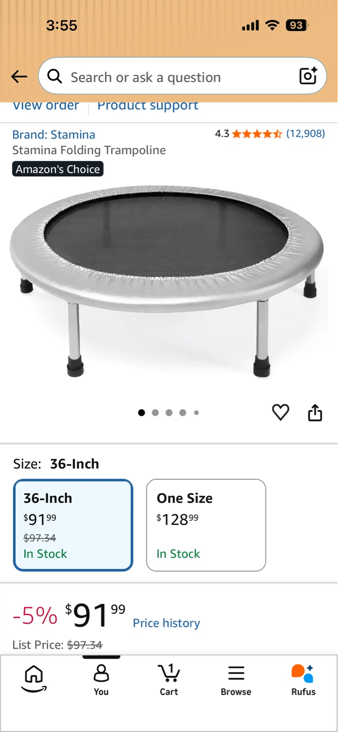 36-Inch Trampoline rebounder - photo 4