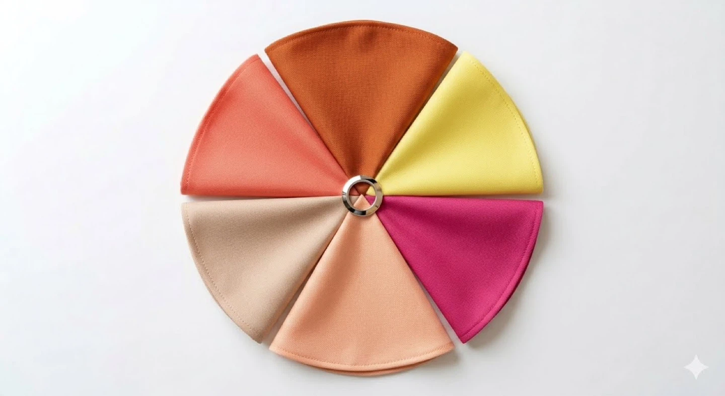 Set of 6 Cloth Napkins in Various Colours - photo 2