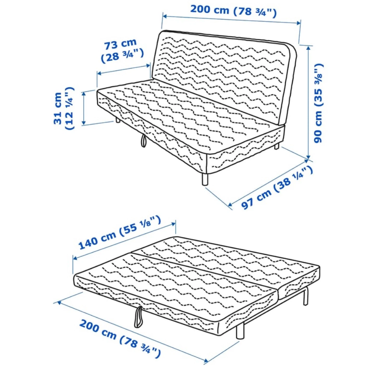 IKEA Nyhamn Sofa Bed almost new! - photo 3