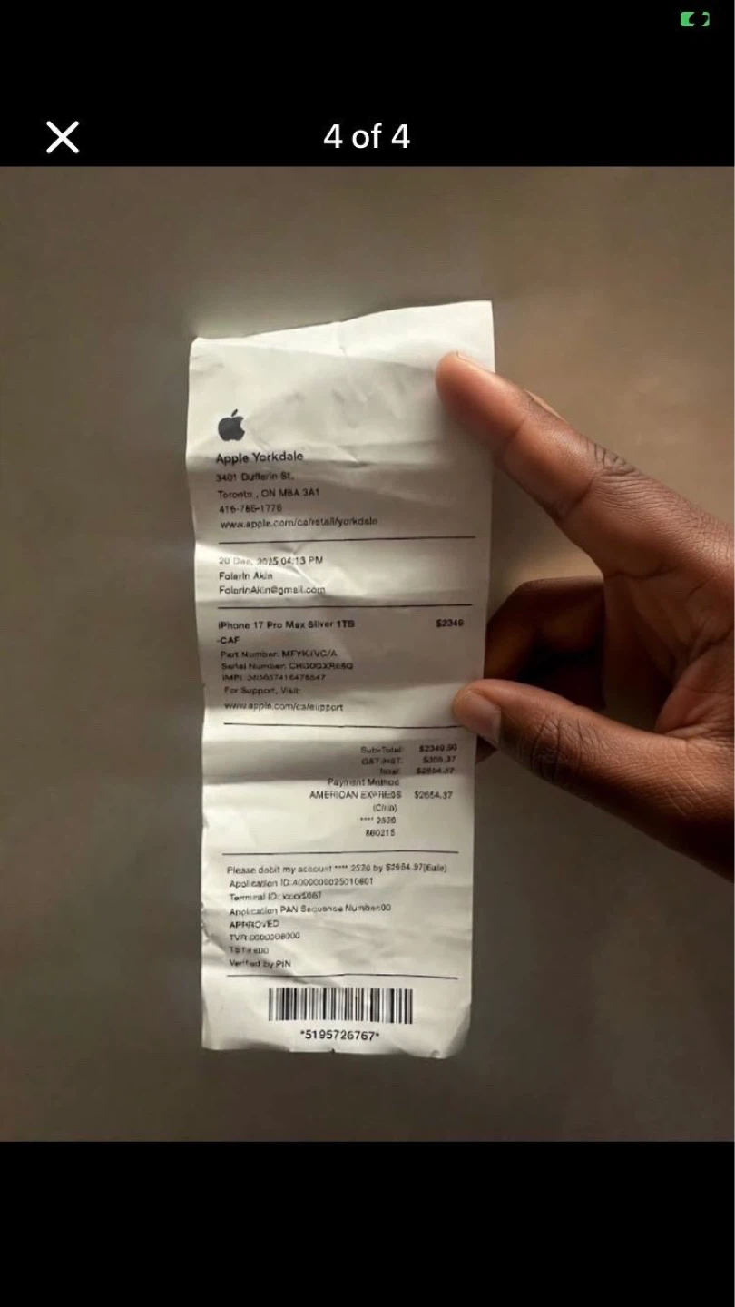 Apple iPhone 17 Pro Max - Silver 1TB - photo 3